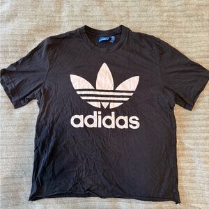 Adidas Black Tee with Iconic Logo